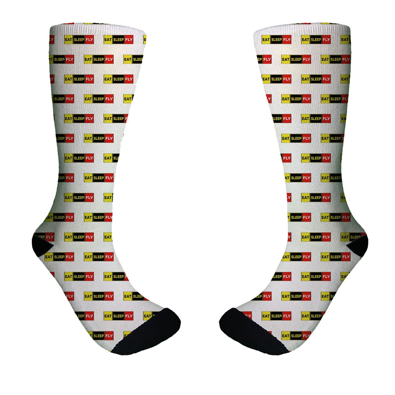 Eat Sleep Fly (Colourful) Designed Socks