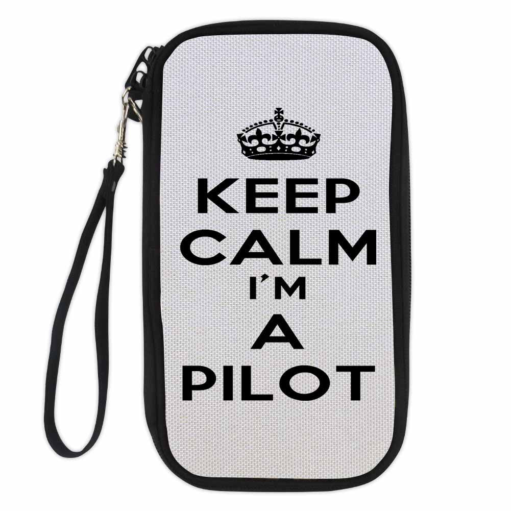 Keep Calm I'm a Pilot Designed Travel Cases & Wallets