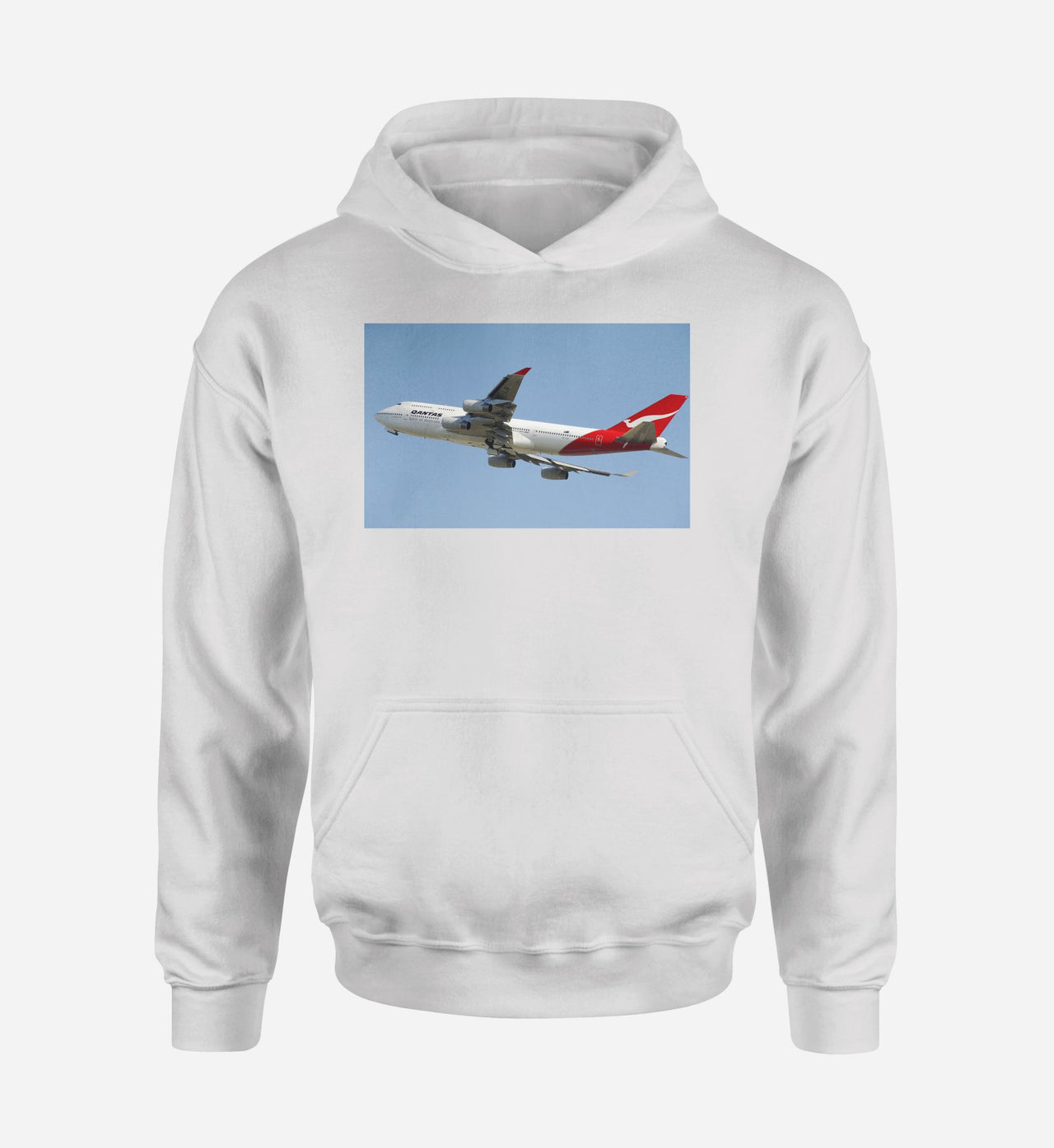 Departing Qantas Boeing 747 Designed Hoodies