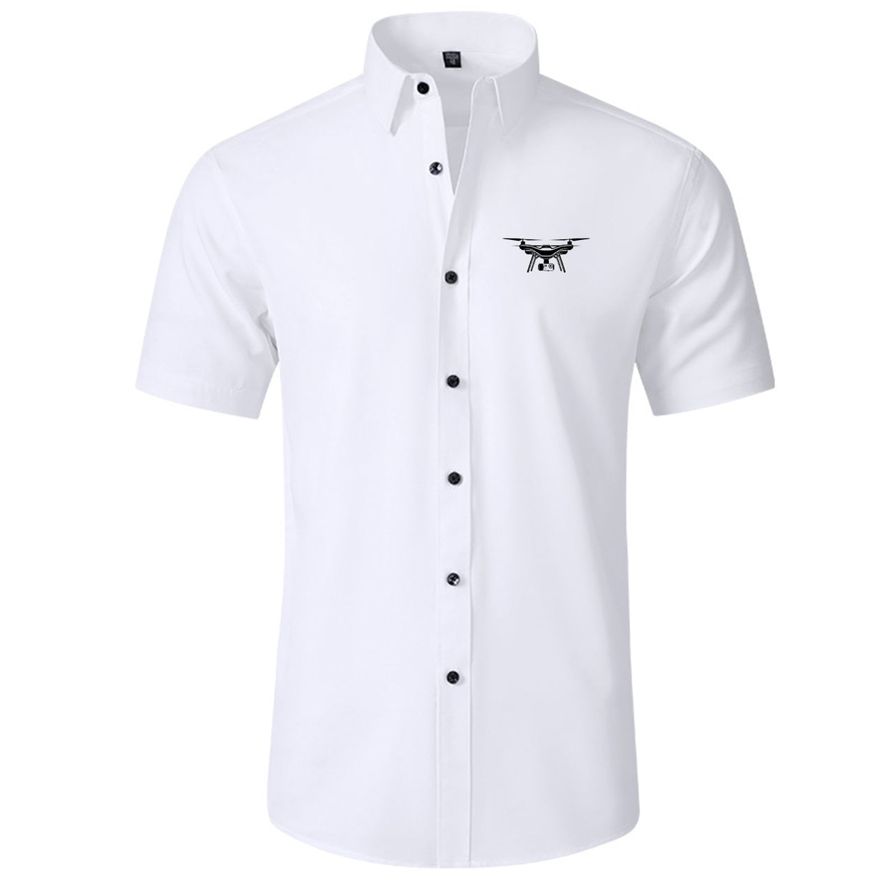 Drone Silhouette Designed Short Sleeve Shirts