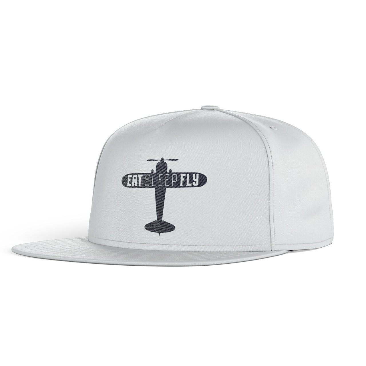 Eat Sleep Fly & Propeller Designed Snapback Caps & Hats