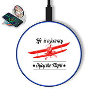 Thumbnail for Life is a journey Enjoy the Flight Designed Wireless Chargers