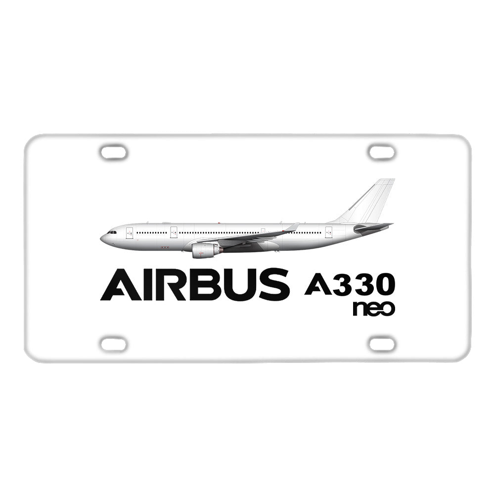 The Airbus A330neo Designed Metal (License) Plates