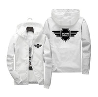 Thumbnail for Born To Fly & Badge Designed Thin Windbreaker Jackets