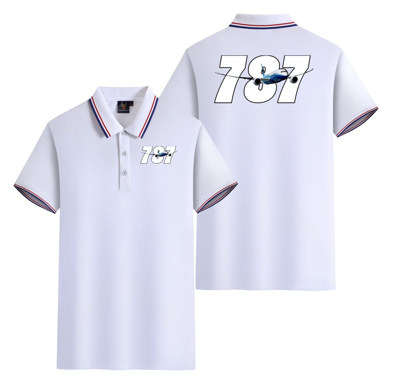 Super Boeing 787 Designed Stylish Polo T-Shirts (Double-Side)