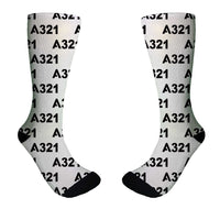 Thumbnail for A321 Flat Text Designed Socks