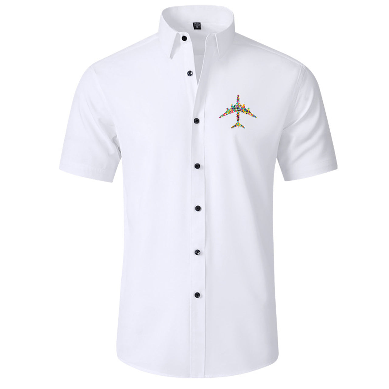 Colourful Airplane Designed Short Sleeve Shirts