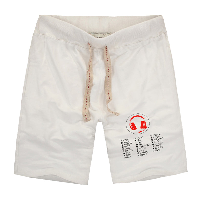 Aviation Alphabet 3 Designed Cotton Shorts