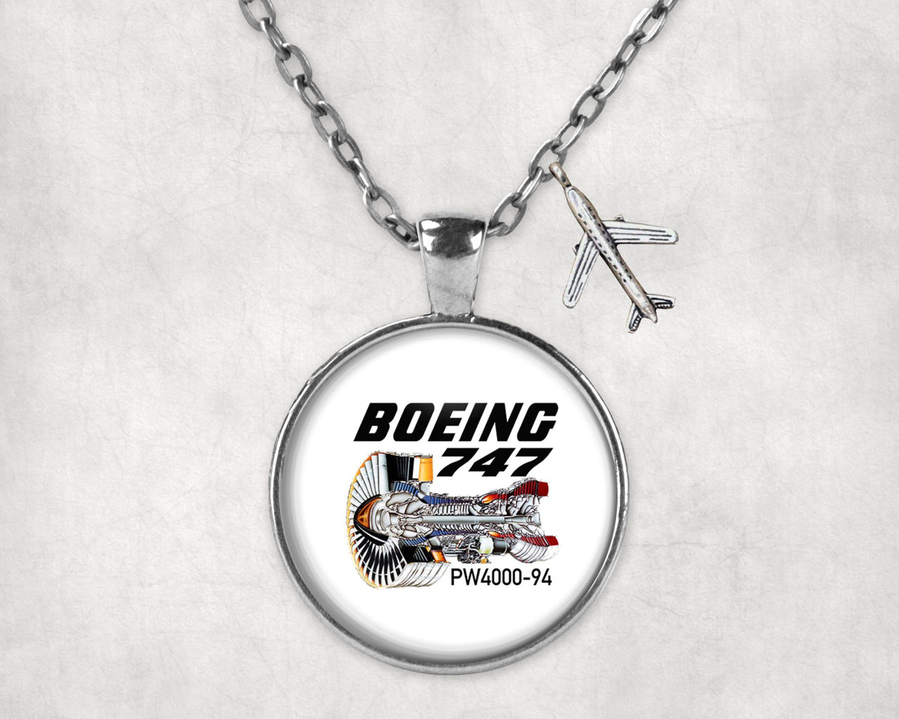 Boeing 747 & PW4000-94 Engine Designed Necklaces