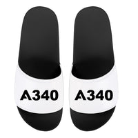 Thumbnail for A340 Flat Text Designed Sport Slippers