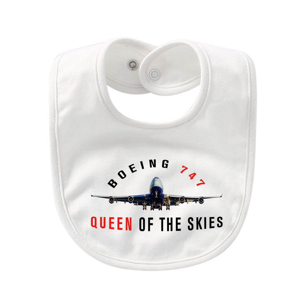 Boeing 747 Queen of the Skies Designed Baby Saliva & Feeding Towels