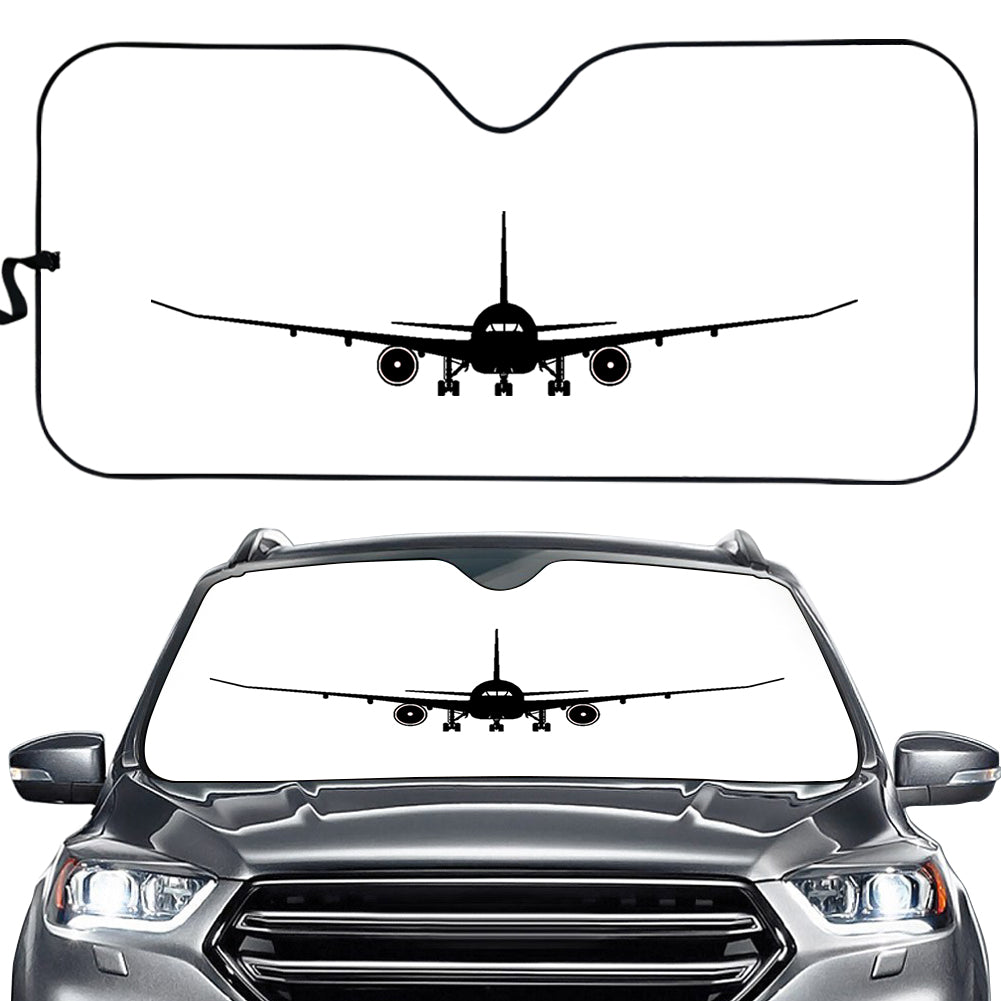 Boeing 787 Silhouette Designed Car Sun Shade