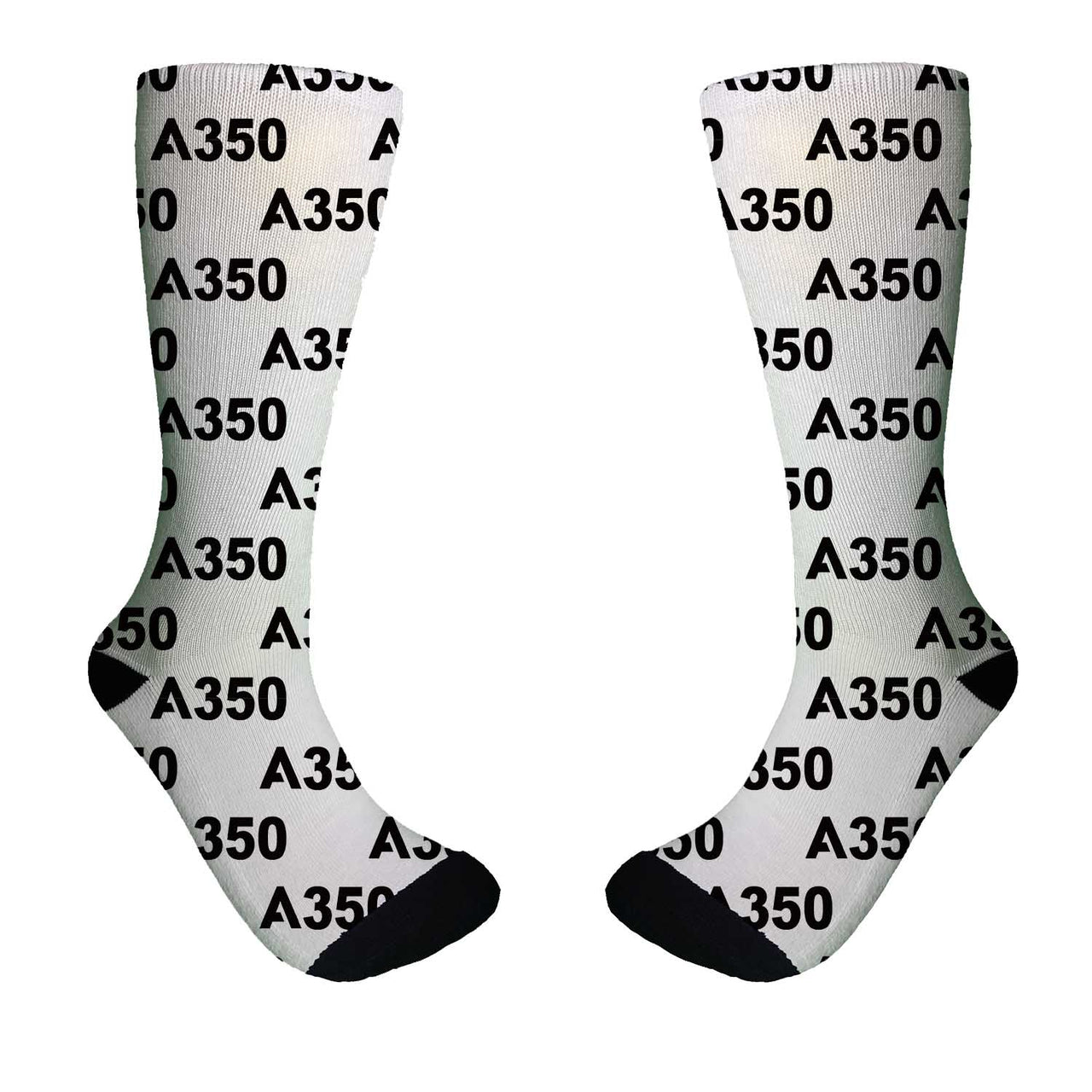 A350 Flat Text Designed Socks