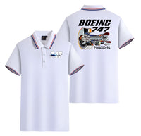 Thumbnail for Boeing 747 & PW4000-94 Engine Designed Stylish Polo T-Shirts (Double-Side)