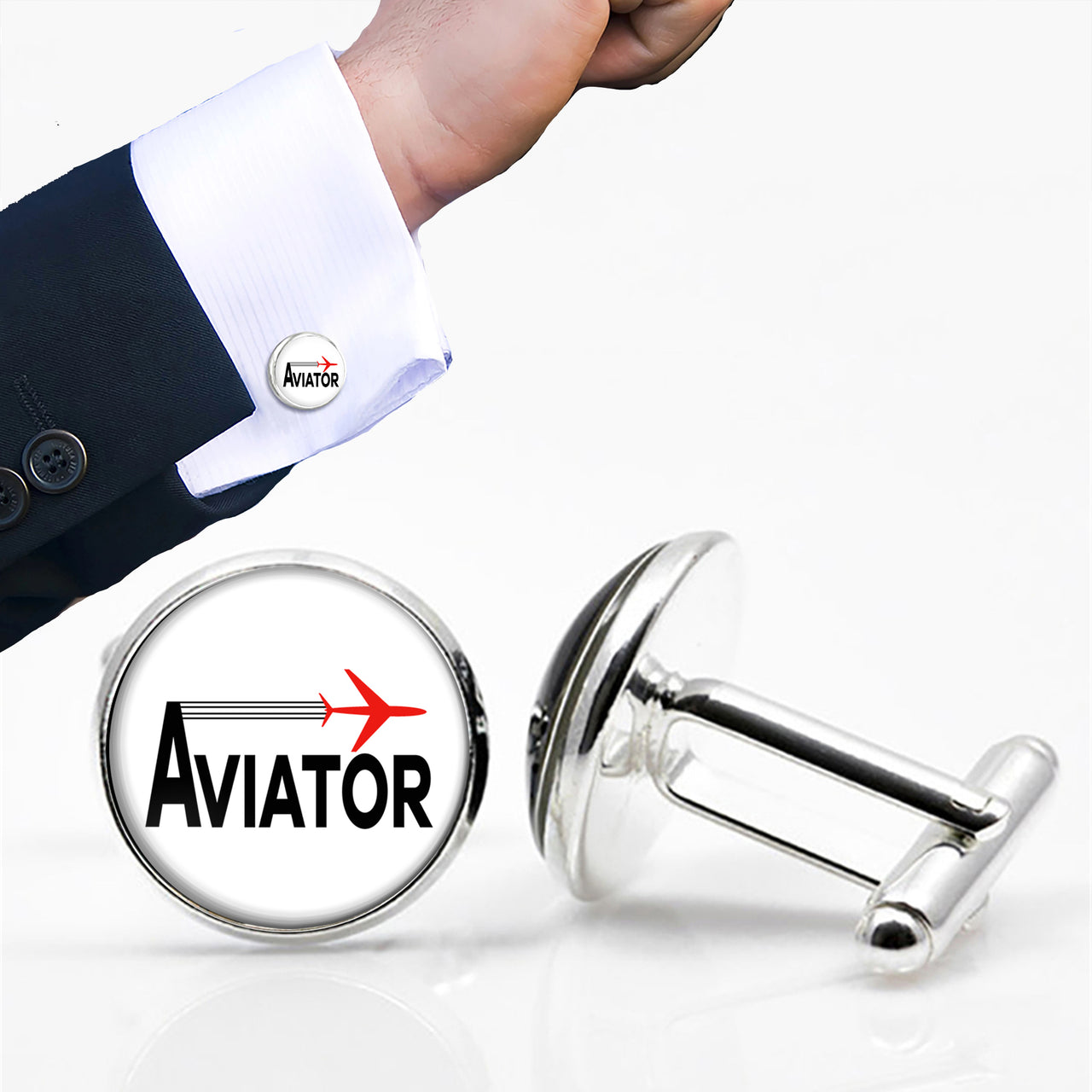 Aviator Designed Cuff Links