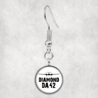 Thumbnail for Diamond DA42 & Plane Designed Earrings