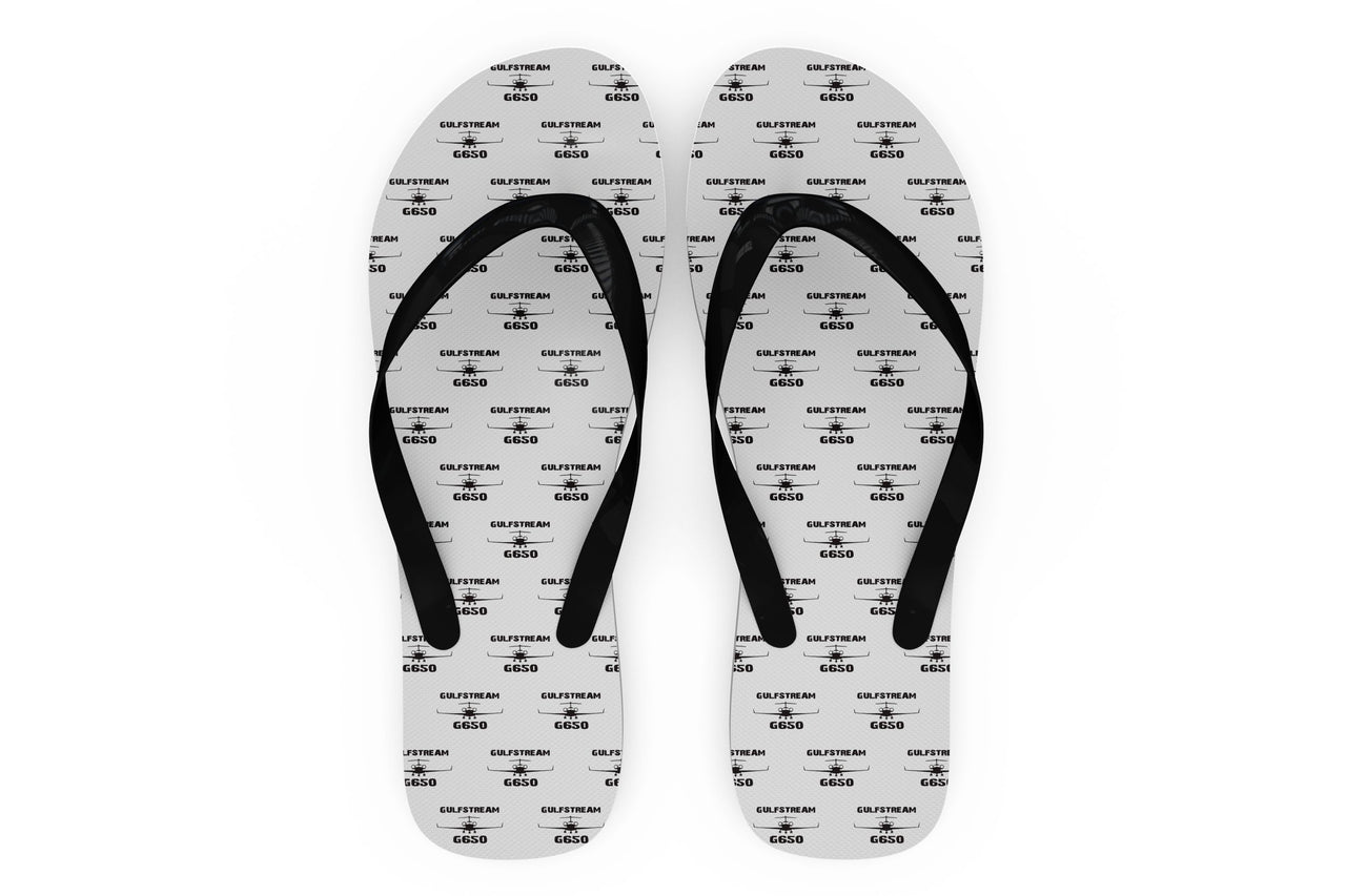 Gulfstream G650 & Plane Designed Slippers (Flip Flops)