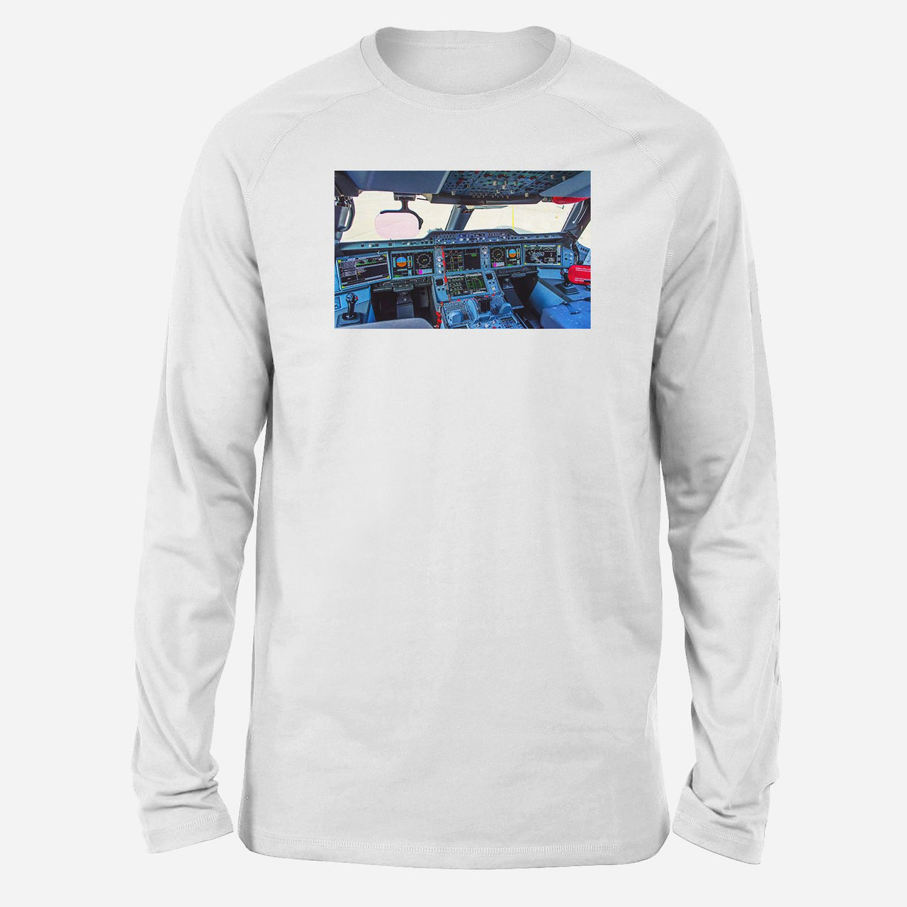 Airbus A350 Cockpit Designed Long-Sleeve T-Shirts