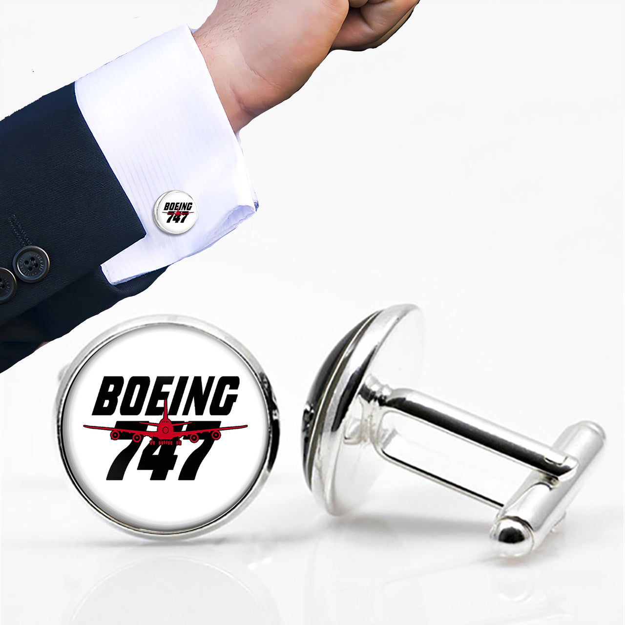 Amazing Boeing 747 Designed Cuff Links