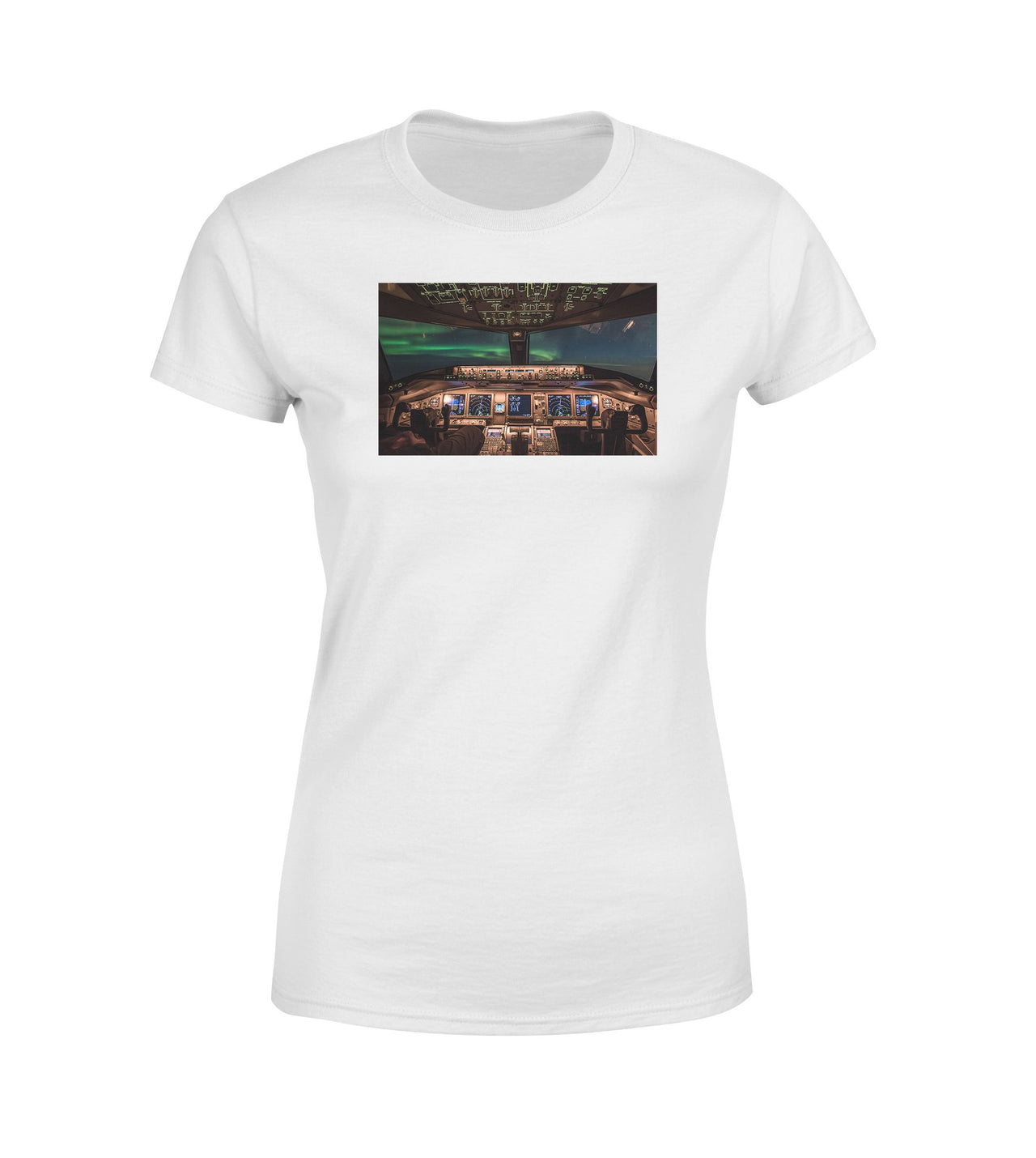 Boeing 777 Cockpit Designed Women T-Shirts