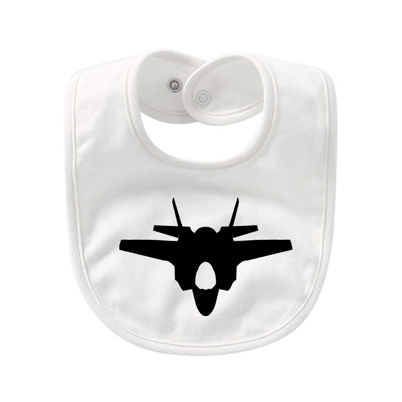 Lockheed Martin F-35 Lightning II Silhouette Designed Baby Saliva & Feeding Towels