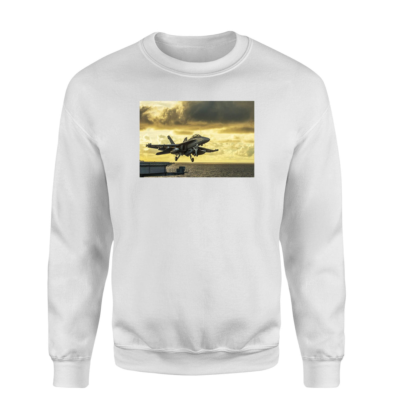 Departing Jet Aircraft Designed Sweatshirts