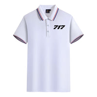 Thumbnail for 717 Flat Text Designed Stylish Polo T-Shirts