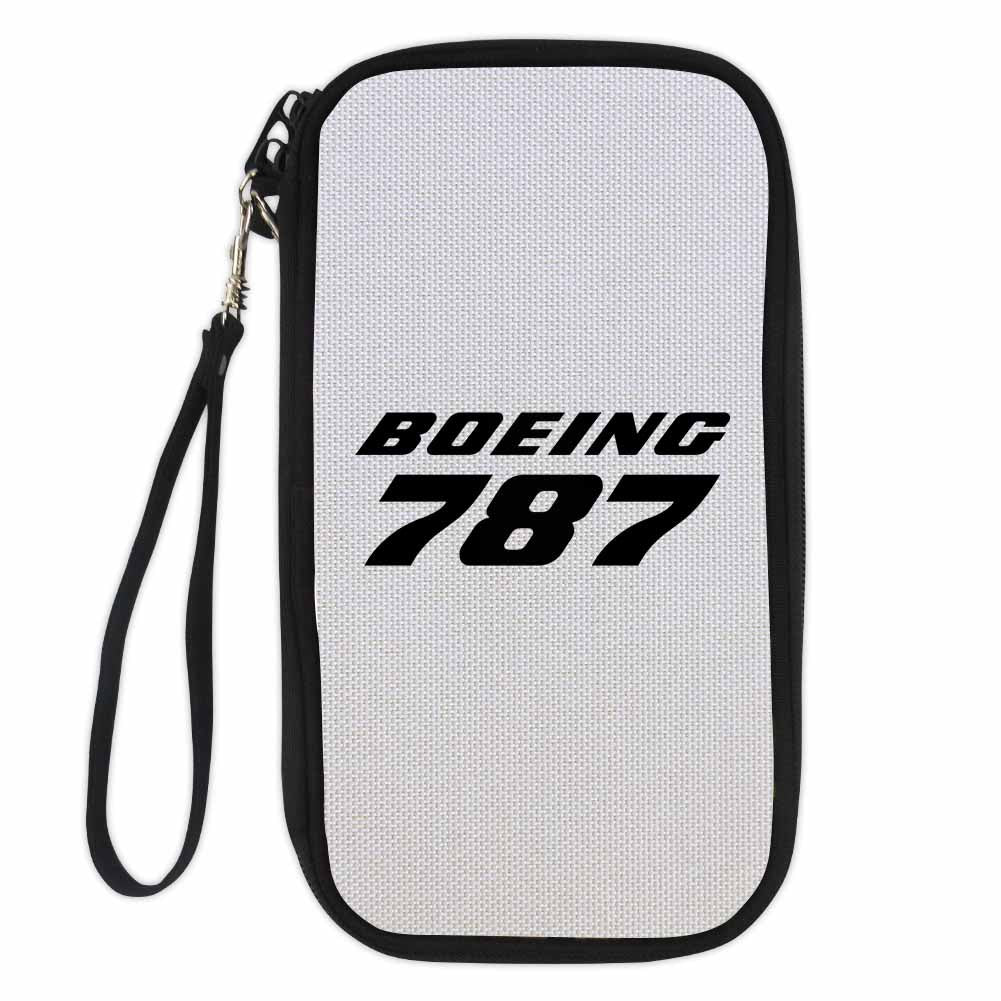 Boeing 787 & Text Designed Travel Cases & Wallets