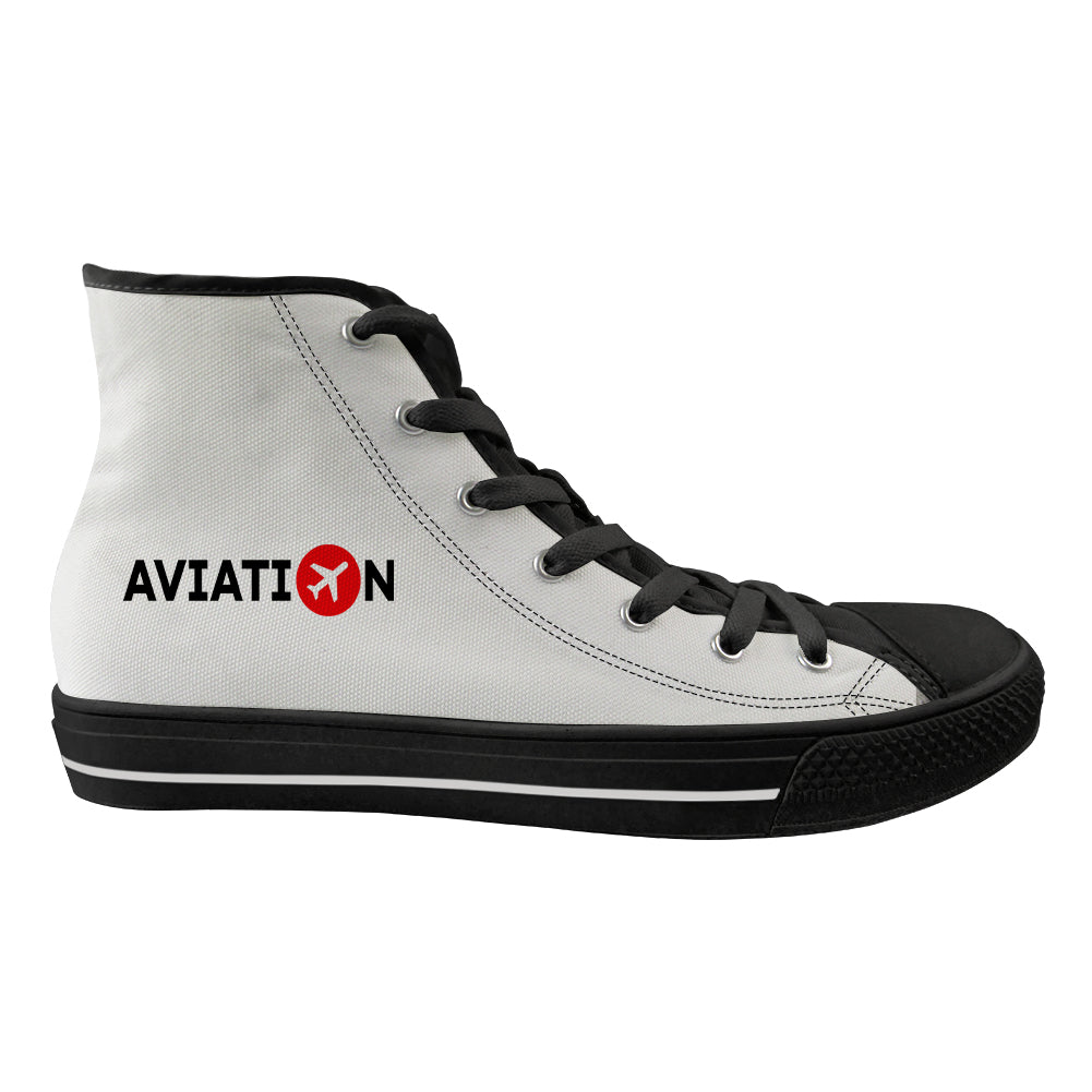 Aviation Designed Long Canvas Shoes (Men)