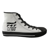 Thumbnail for Boeing 747 - Queen of the Skies (2) Designed Long Canvas Shoes (Men)