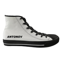 Thumbnail for Antonov & Text Designed Long Canvas Shoes (Men)