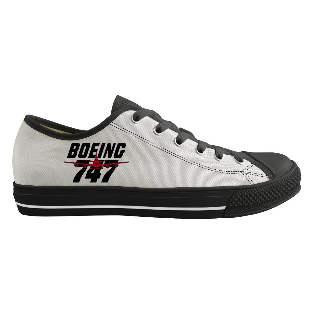 Amazing Boeing 747 Designed Canvas Shoes (Women)