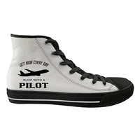 Thumbnail for Get High Every Day Sleep With A Pilot Designed Long Canvas Shoes (Men)