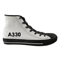 Thumbnail for A330 Flat Text Designed Long Canvas Shoes (Men)