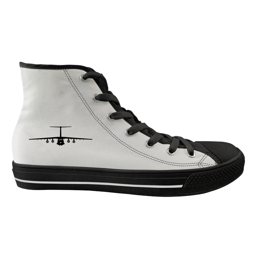 Ilyushin IL-76 Silhouette Designed Long Canvas Shoes (Men)