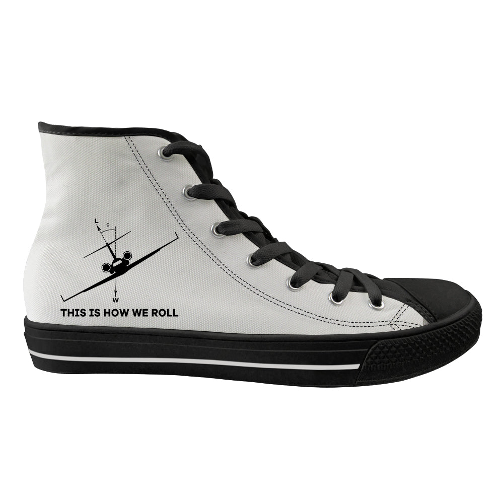 This is How We Roll Designed Long Canvas Shoes (Men)