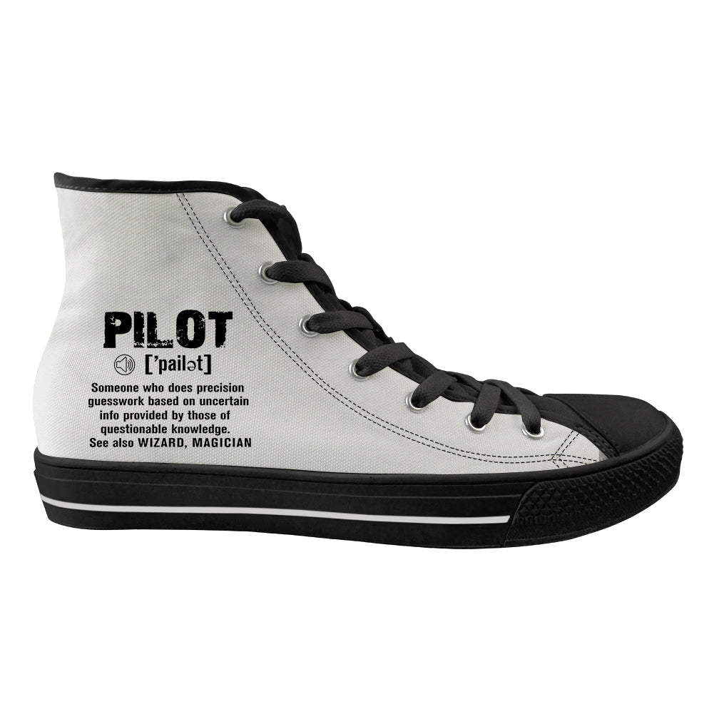 Pilot [Noun] Designed Long Canvas Shoes (Men)