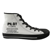 Thumbnail for Pilot [Noun] Designed Long Canvas Shoes (Men)