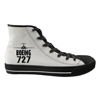 Thumbnail for Boeing 727 & Plane Designed Long Canvas Shoes (Men)