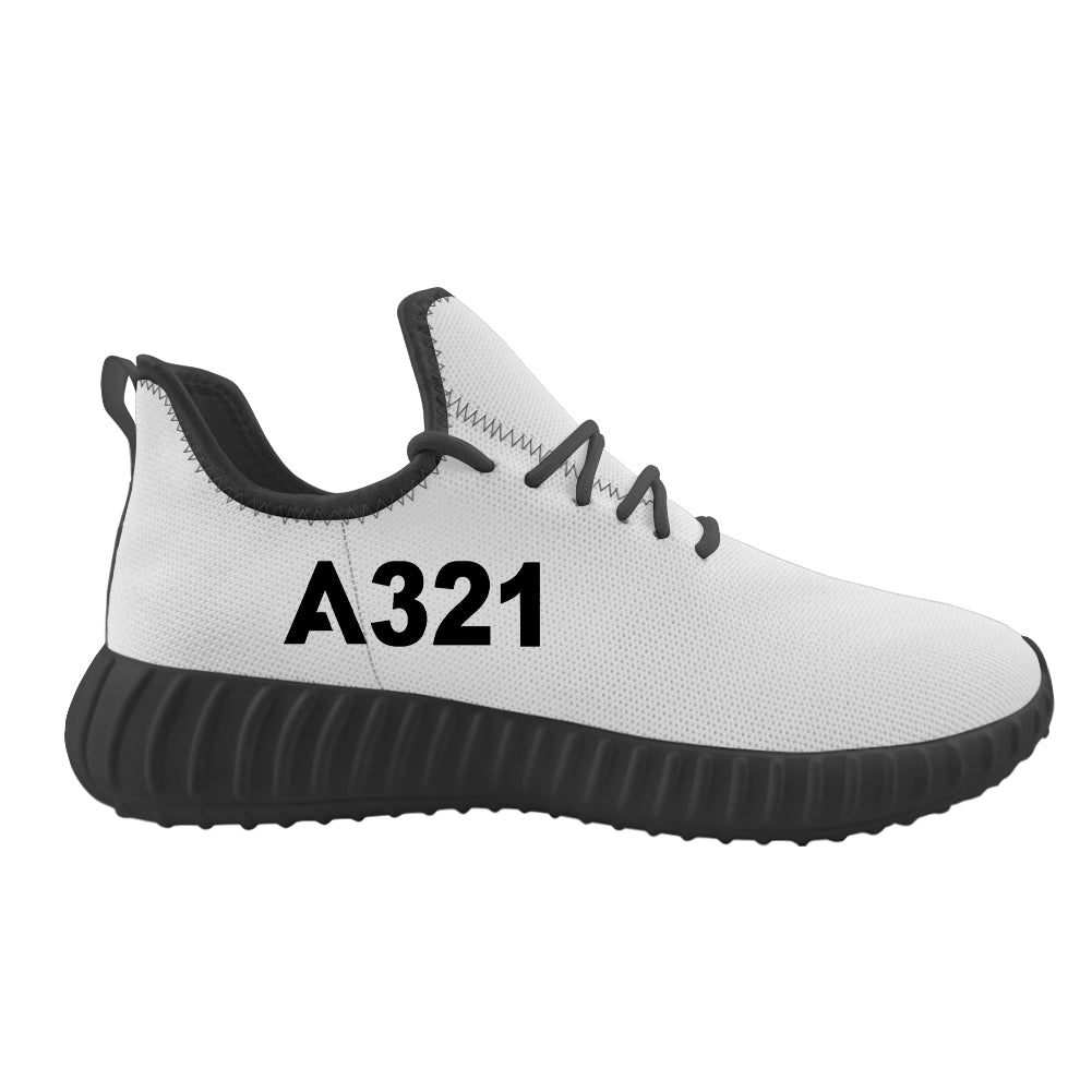 A321 Flat Text Designed Sport Sneakers & Shoes (WOMEN)