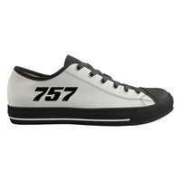 Thumbnail for 757 Flat Text Designed Canvas Shoes (Men)