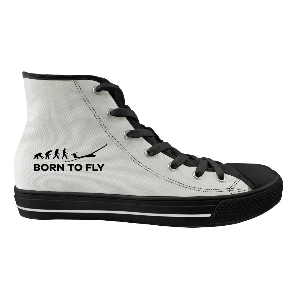 Born To Fly Glider Designed Long Canvas Shoes (Men)