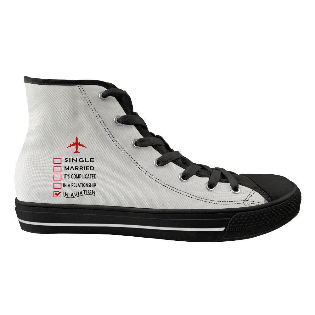 In Aviation Designed Long Canvas Shoes (Men)