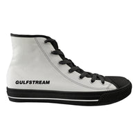 Thumbnail for Gulfstream & Text Designed Long Canvas Shoes (Men)