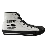 Thumbnail for Helicopter [Noun] Designed Long Canvas Shoes (Men)