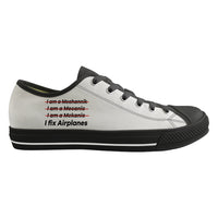 Thumbnail for I Fix Airplanes Designed Canvas Shoes (Men)