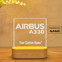 Thumbnail for Airbus A330 & Text Designed Night Lamp