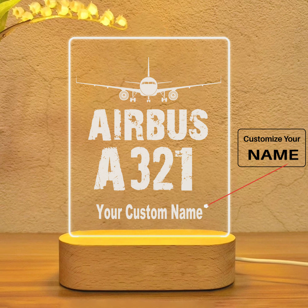 Airbus A321 & Plane Designed Night Lamp