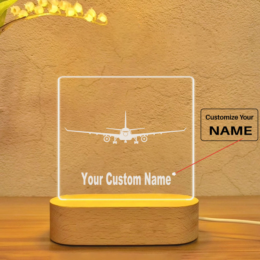 Airbus A330 Silhouette Designed Night Lamp