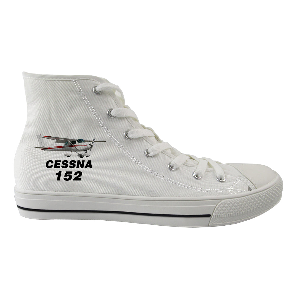 The Cessna 152 Designed Long Canvas Shoes (Men)